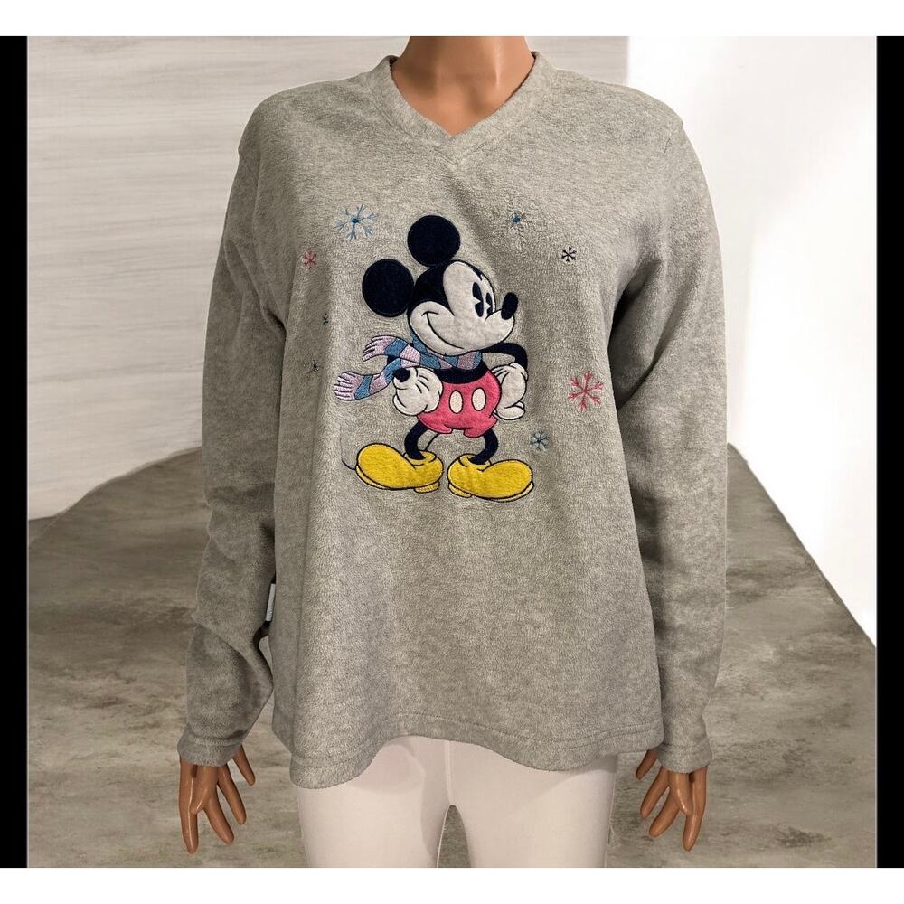 Mickey Mouse Fleece Sweatshirt Size Large